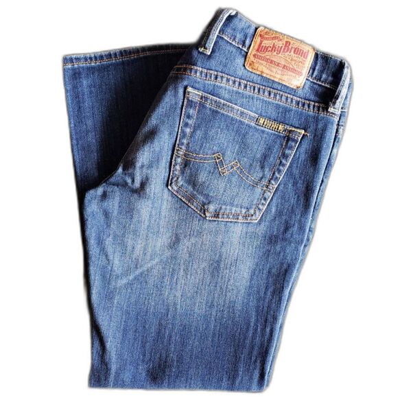 Lucky Brand Women Crop Jeans Blue Wash Size 4/27 - Picture 2 of 8